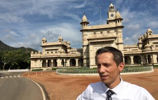 Charity United President, William Tucker, at the Mayo College in India, October 2019